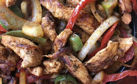 Sheet-Pan Shrimp Fajitas